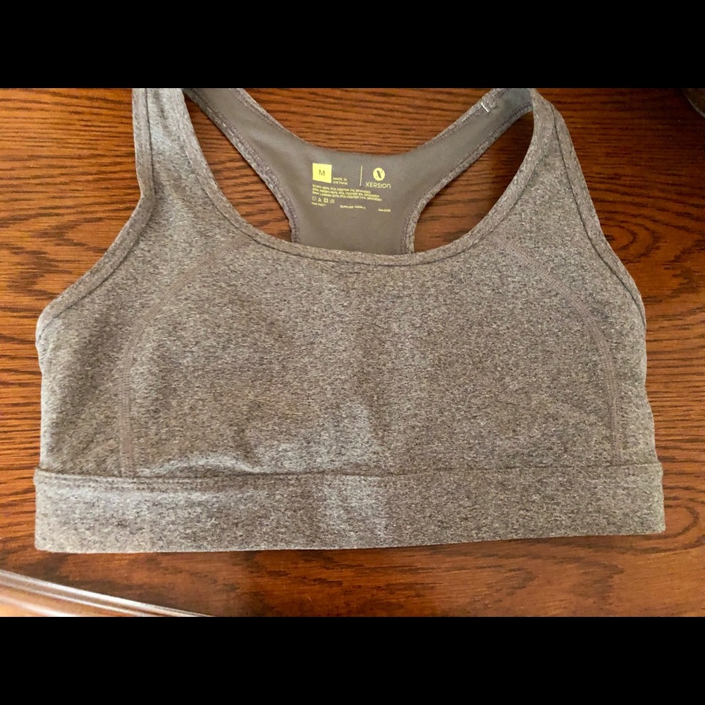 Xersion workout bra/top in Heather gray. Like New!